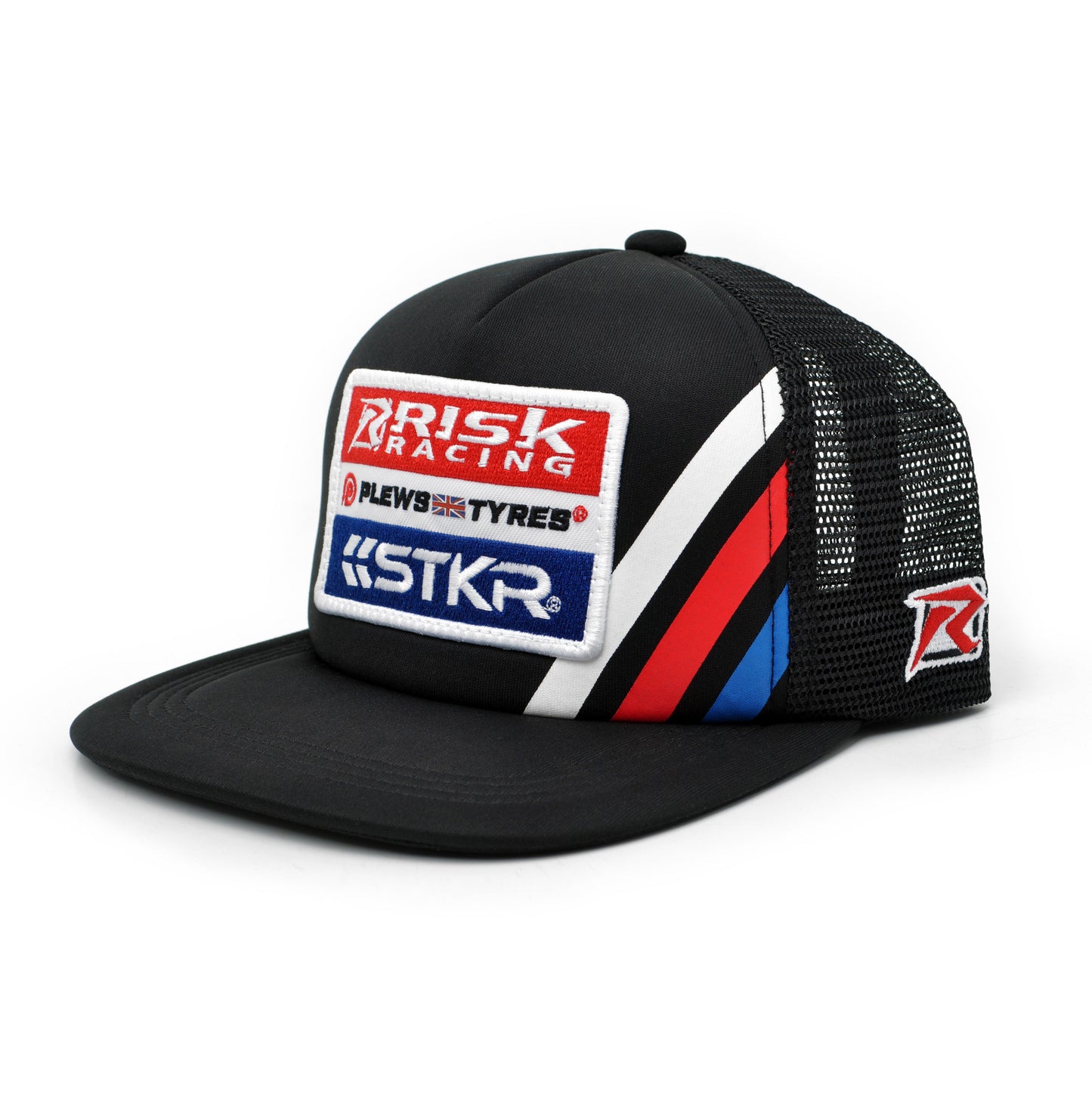 Risk Racing, Plews Tyres, and STKR Black Trucker Snapback Hat