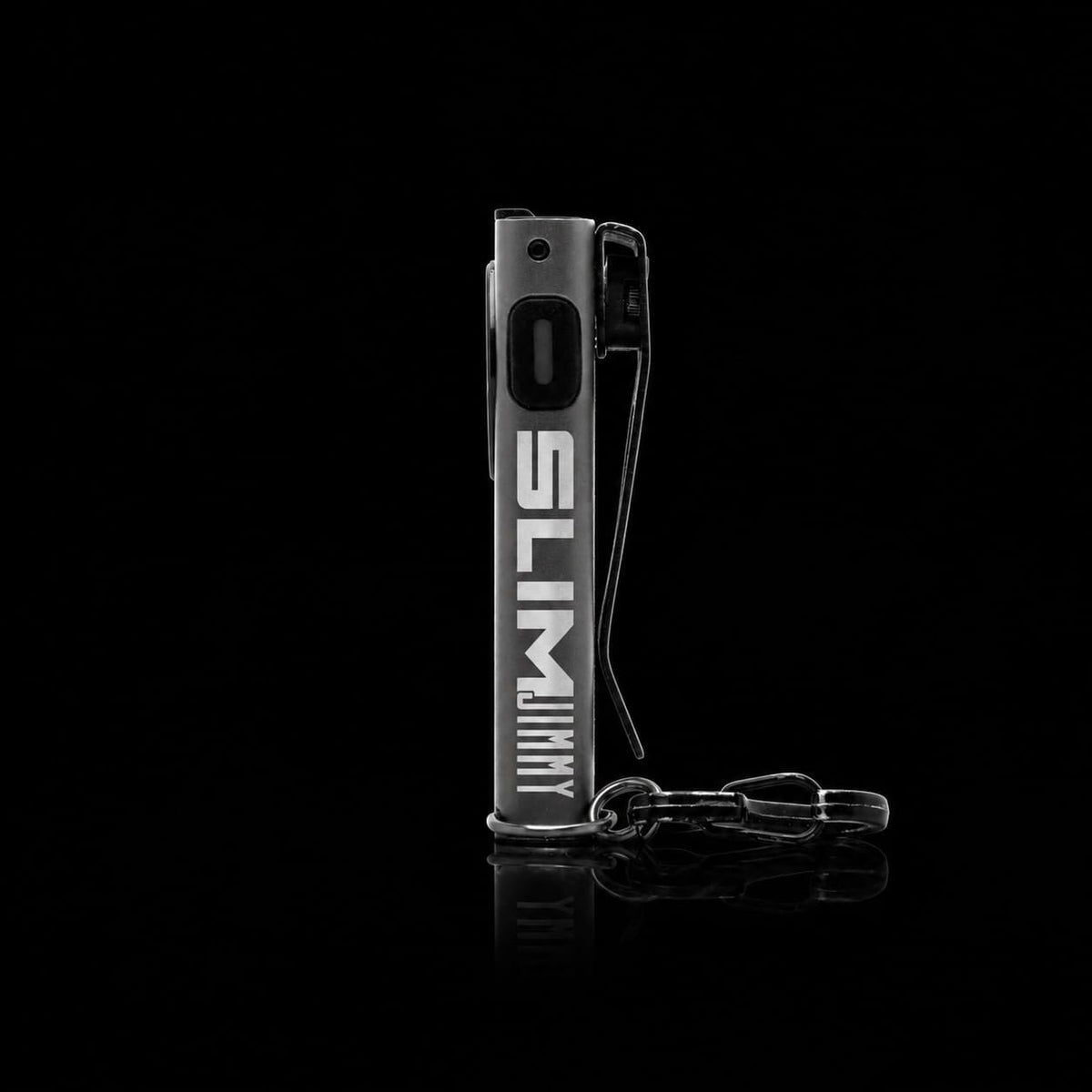 SlimJimmy Ultra-Bright Keychain Light - Grey - Side