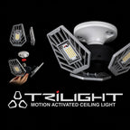 TRiLIGHT 2.0 installed in a ceiling socket with screw-in installation detail