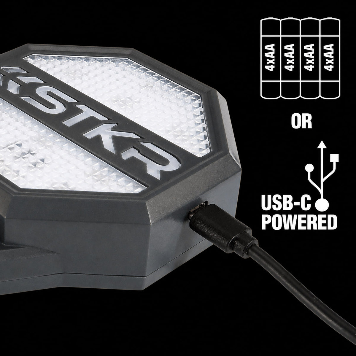 Adjustable Garage Parking Sensor with USB-C power and four AA battery option